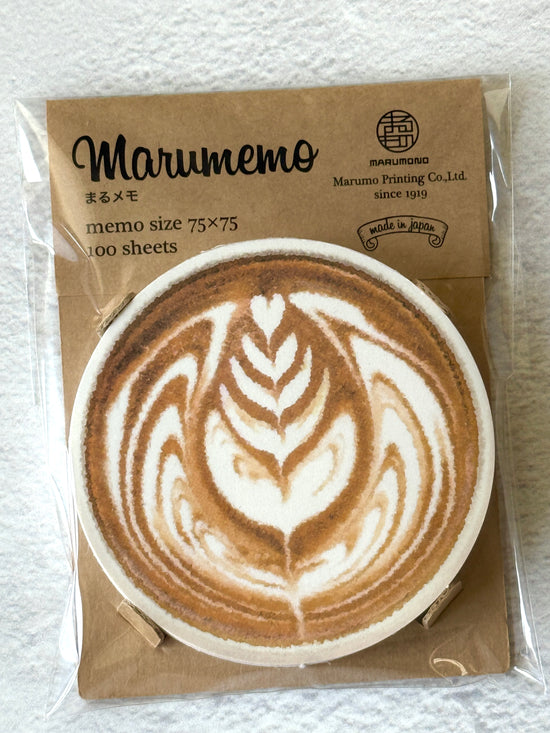 [Marumo] Cafe Latte Art Block Memo Pad