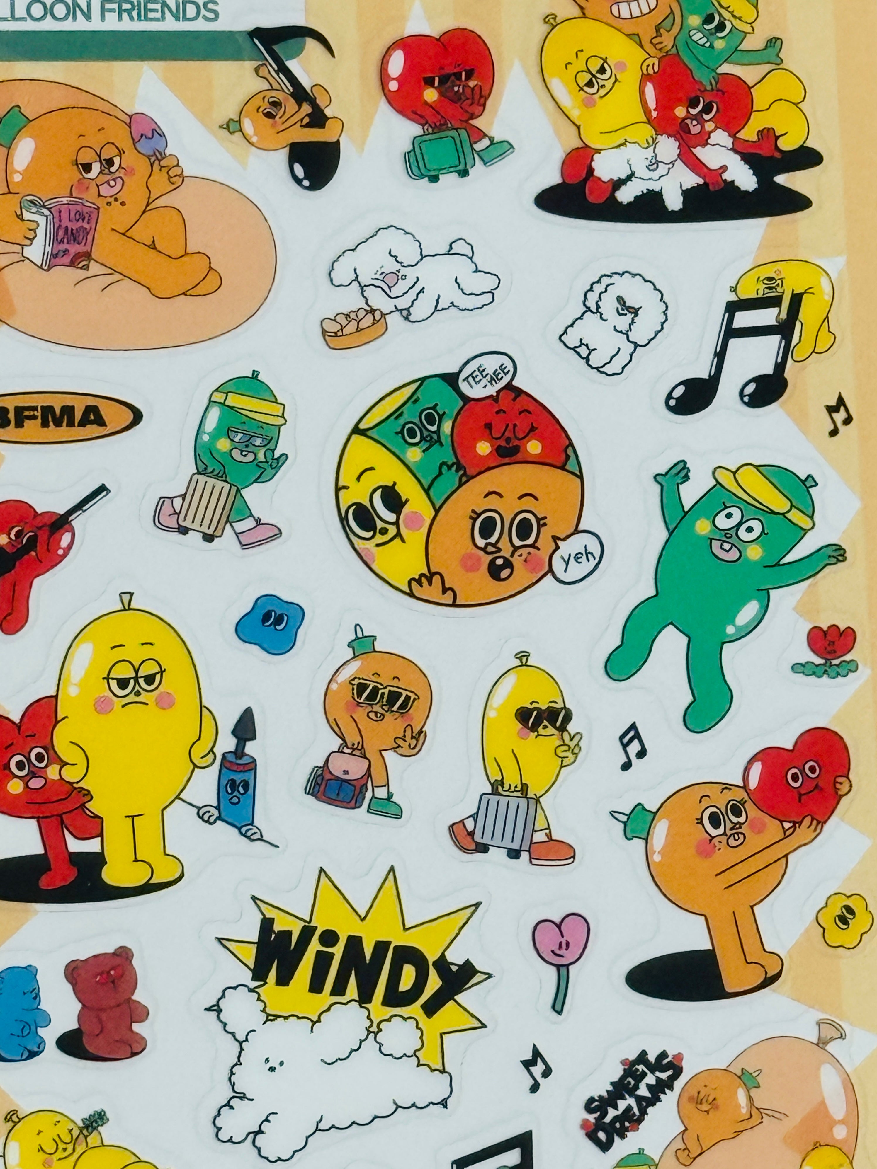 [Balloon Friends] Frontier Creators Circus x Everyday Fun sticker sheet