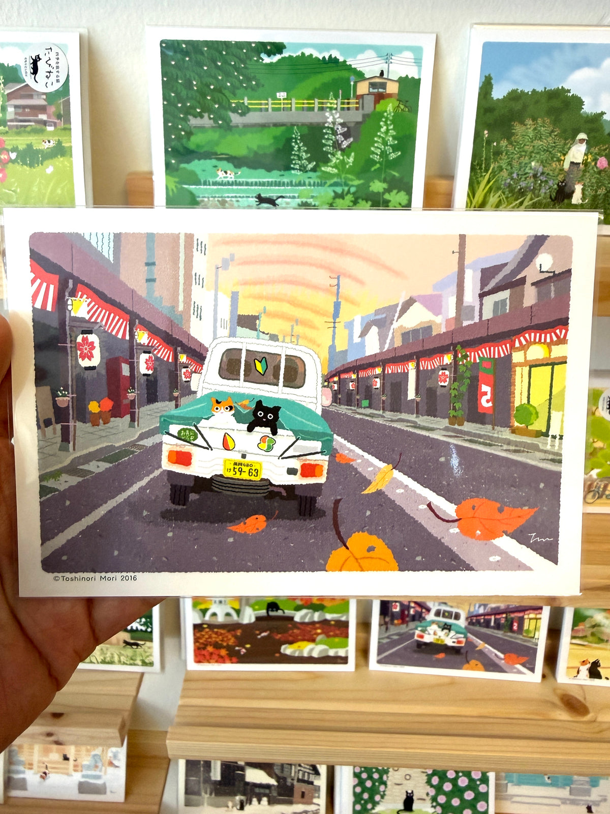 [Tabineko] Dusk at Autumn Festival (2016) postcard x Toshinori Mori