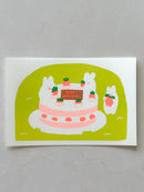 [Furukawashiko] Bunny Carrot Cake postcard