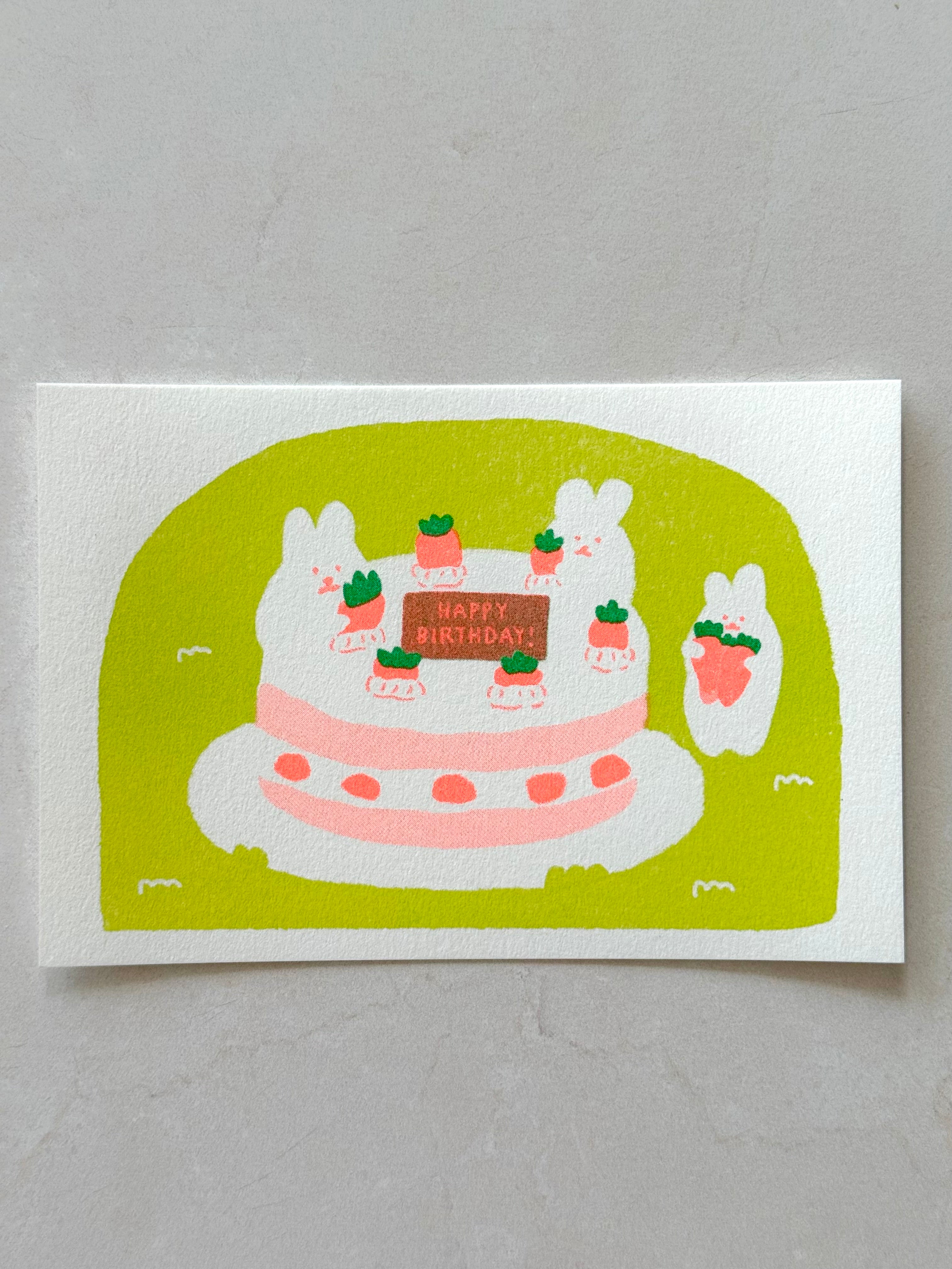 [Furukawashiko] Bunny Carrot Cake postcard