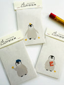 [trois M] 🐧 Penguin Pochi Mini Envelope (set of 3)