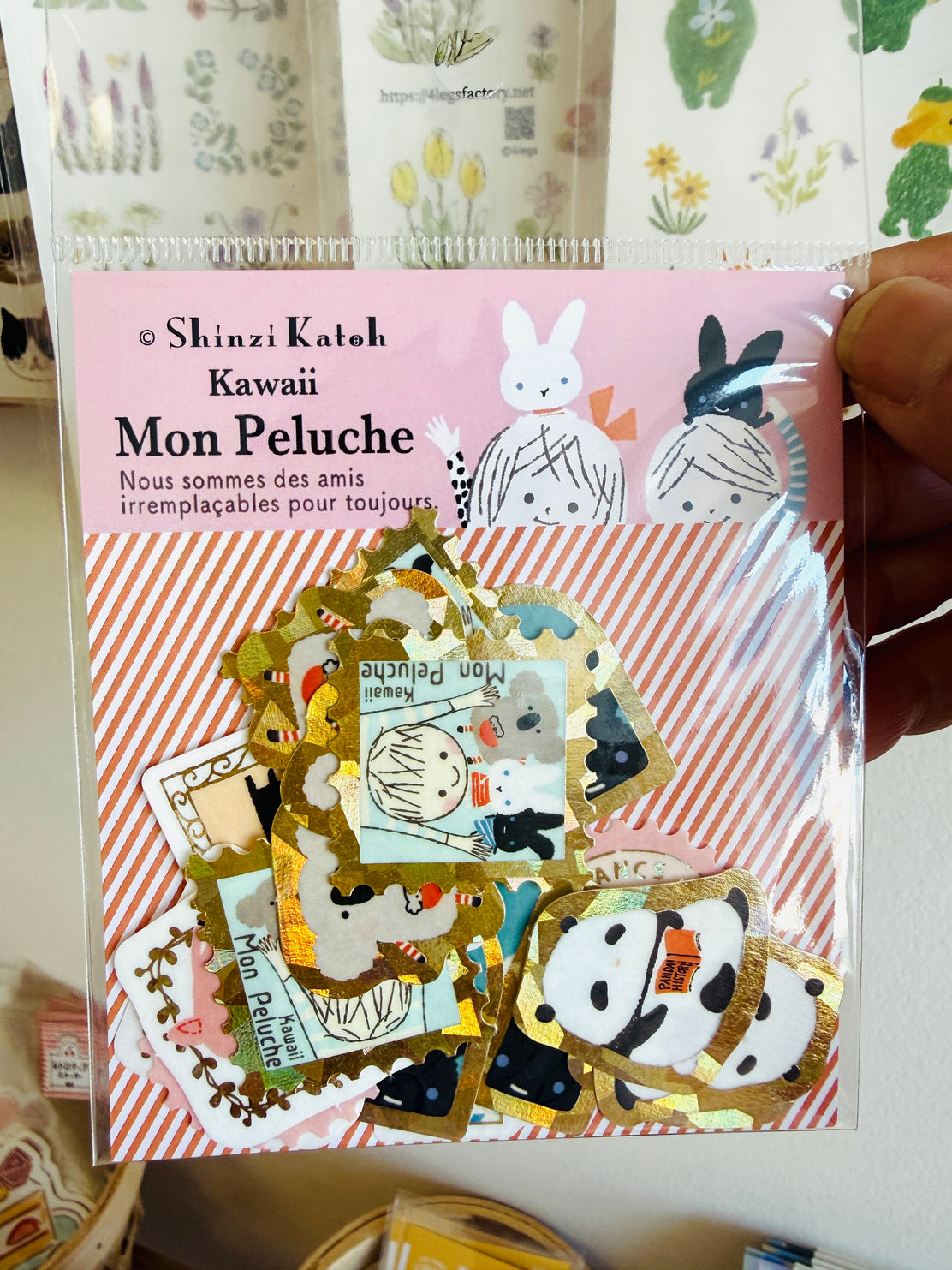 [SEAL-DO] Shinzi Katoh x Kawaii Mon Peluche Kira Pika flake stickers