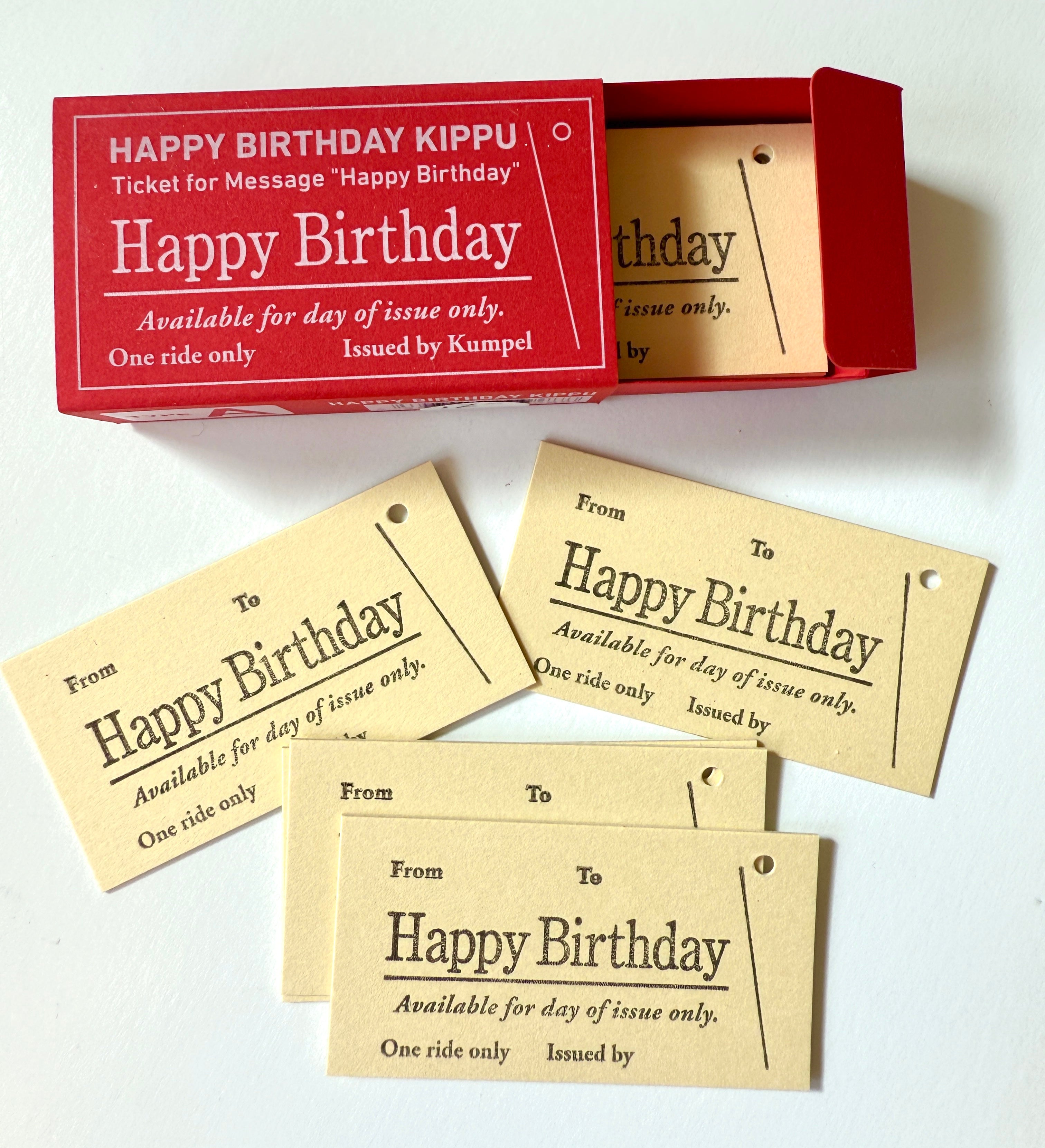[Kumpel] Happy Birthday Ticket set
