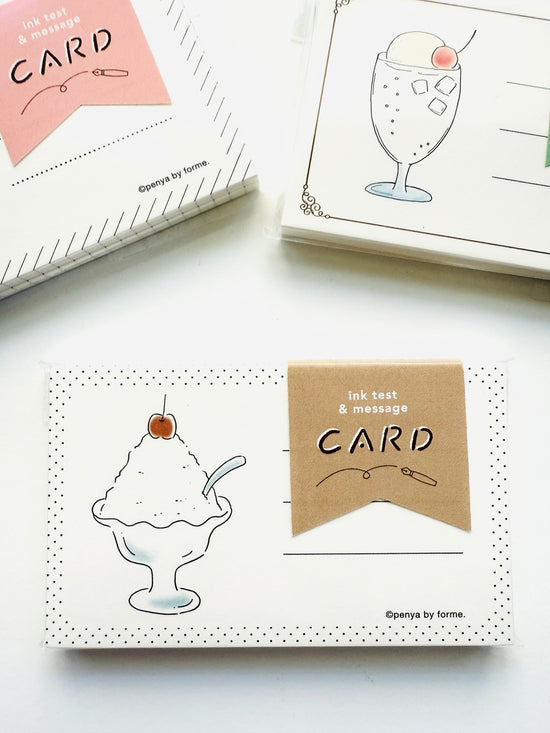 [forme] Fluffy Shaved Ice · Fountain Pen Ink Swatch Card set