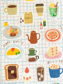 [Tomatomayu] nice day!! Cafe sticker sheet x SAIEN