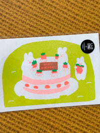 [Furukawashiko] Bunny Carrot Cake postcard