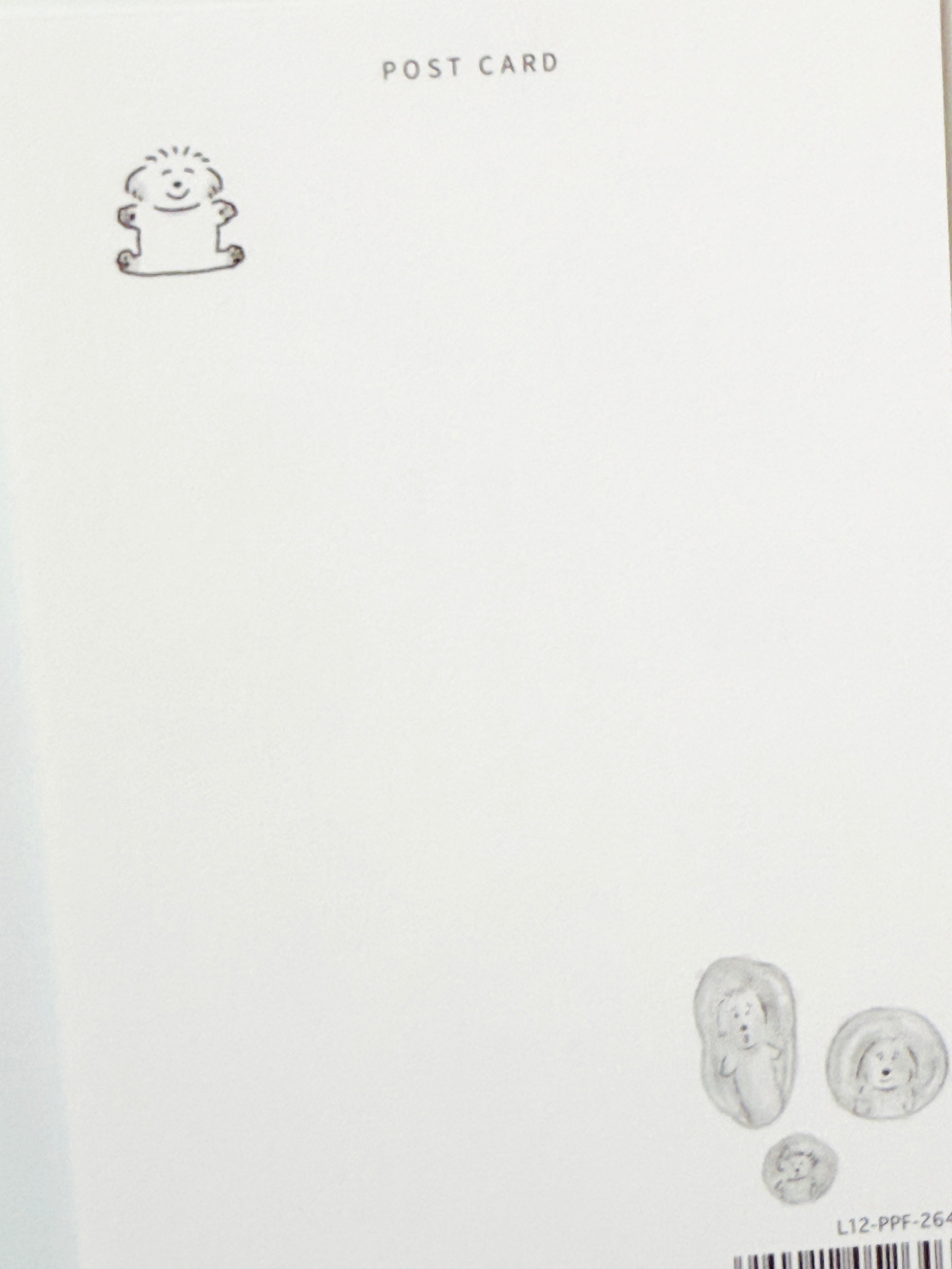 [Noigashira] Dog and Soap Bubbles postcard