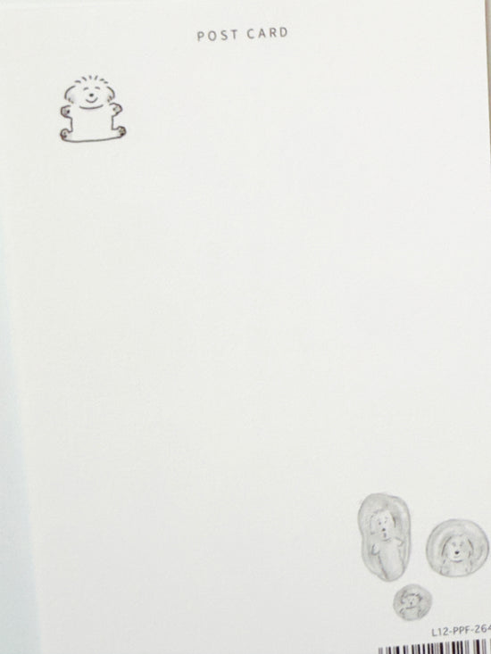 [Noigashira] Dog and Soap Bubbles postcard