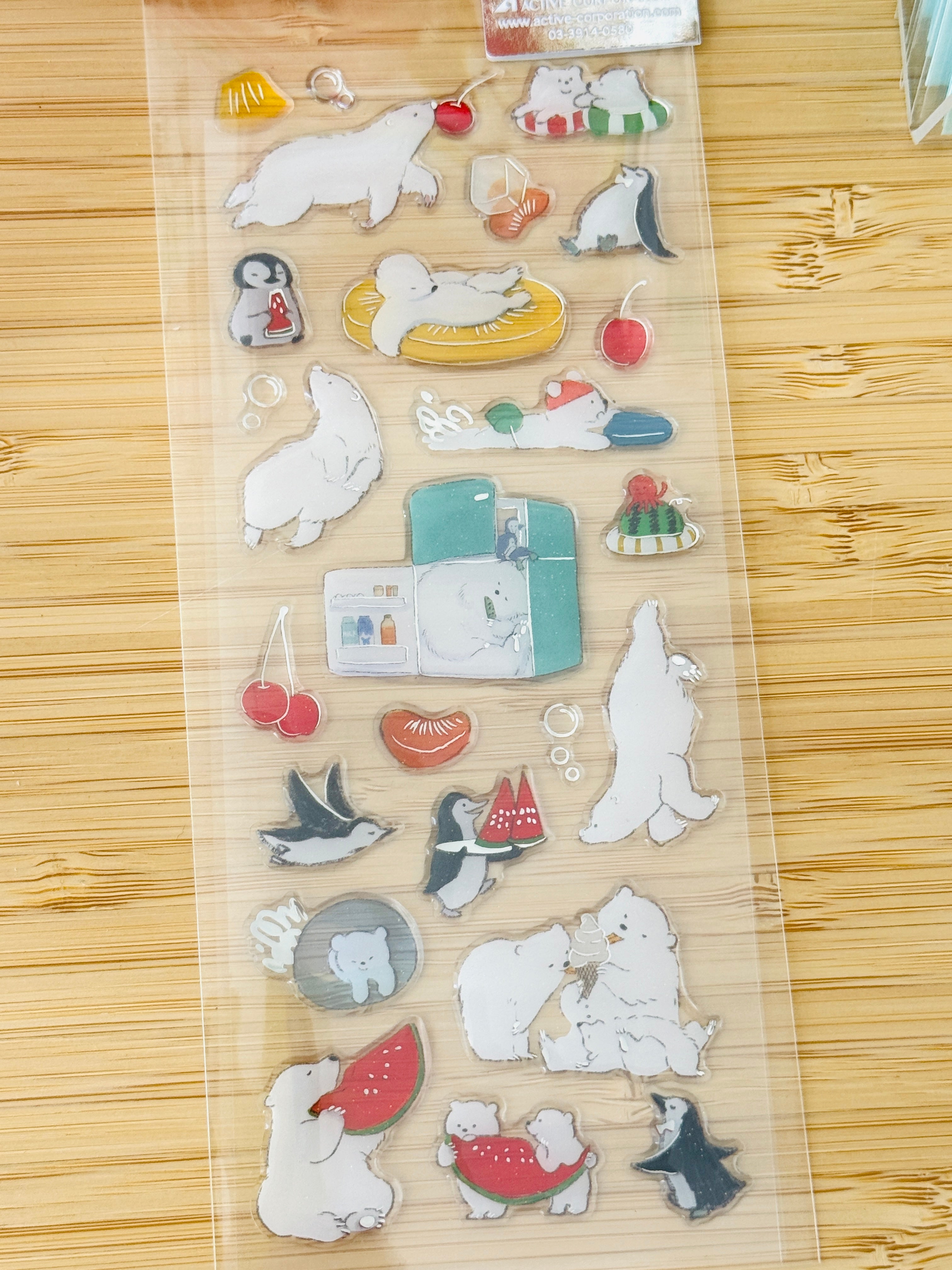 [Active] Summer Cool Down Drop sticker sheet