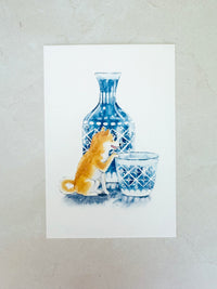 [Natsuka Murata] Shiba Delicious Summer series: Cold Sake postcard