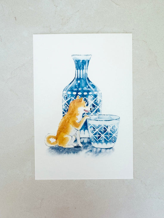 [Natsuka Murata] Shiba Delicious Summer series: Cold Sake postcard