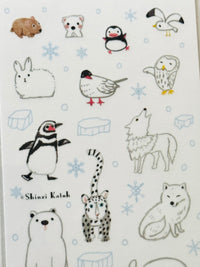 [SEAL-DO] Shinzi Katoh x Kira Kira Hologram Layer sticker sheet: Animals in Snow and Ice