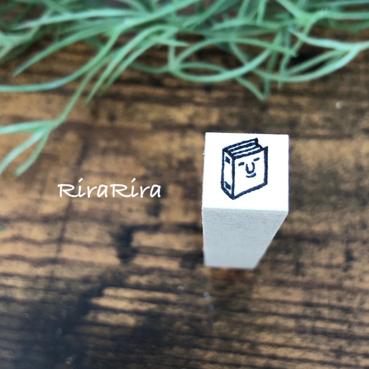 [RiraRira Hanko] Book mini rubber stamp