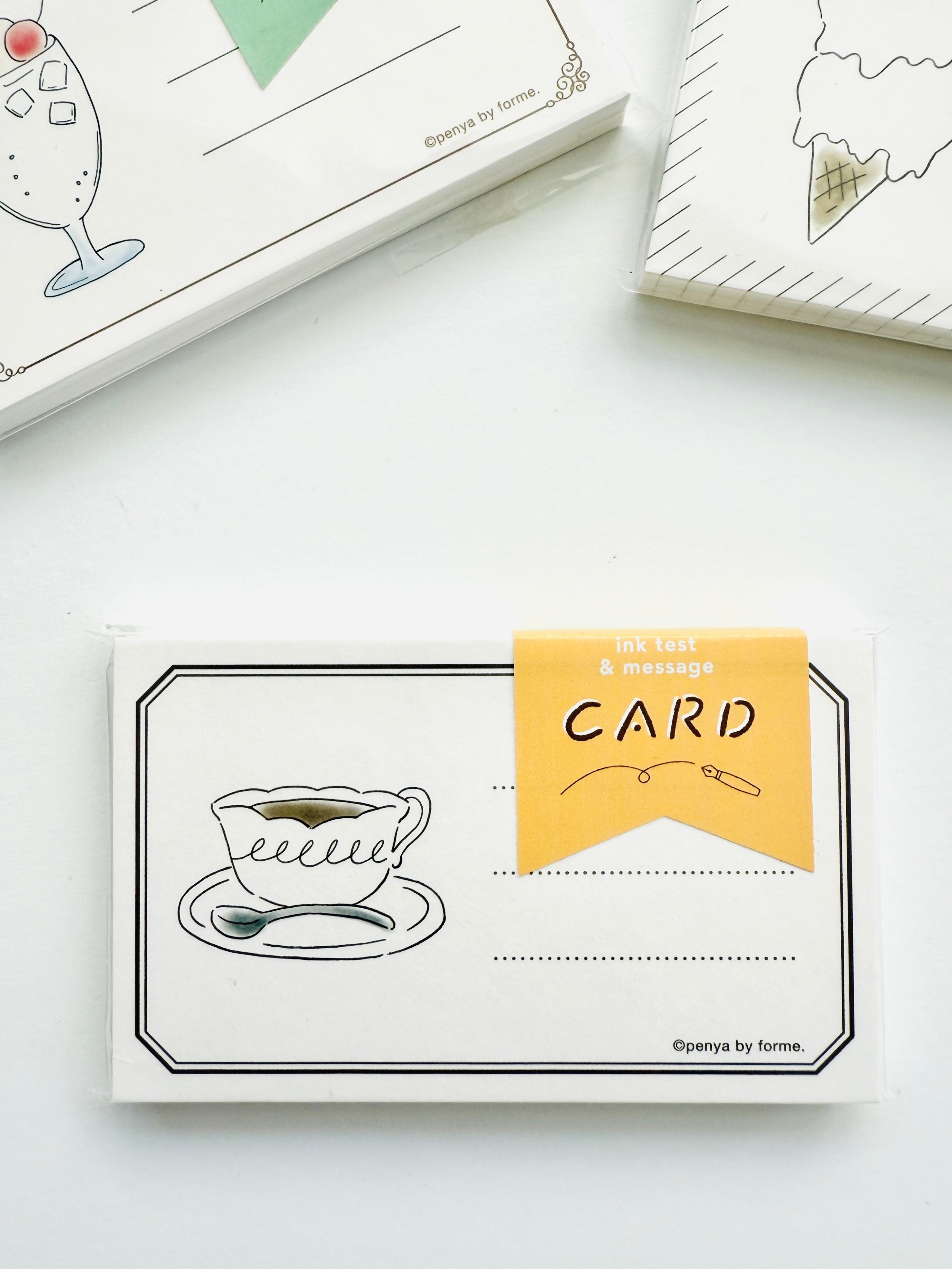 [forme] Coffee · Fountain Pen Ink Swatch Card set