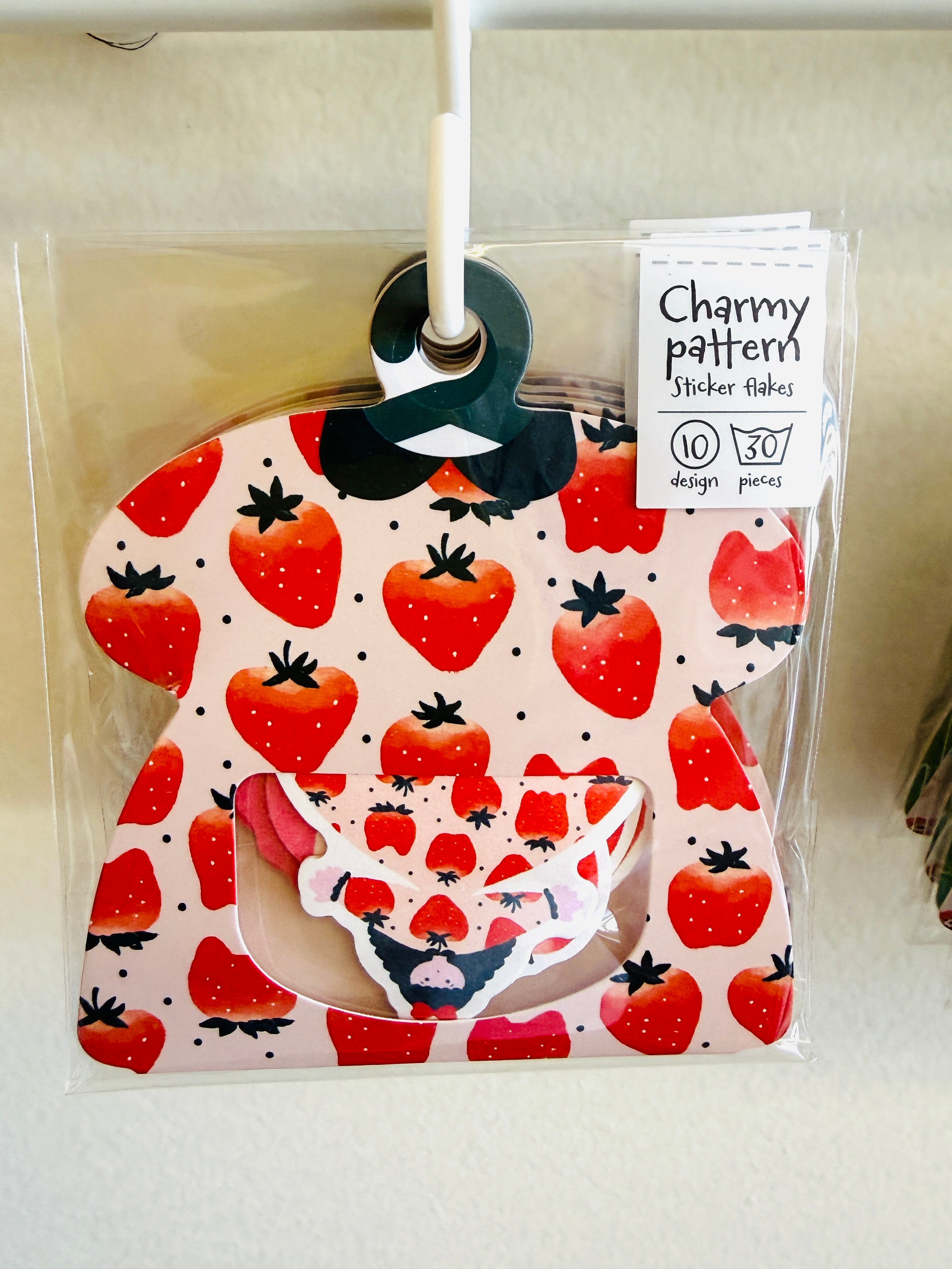 [World Craft] Strawberry Outfit Wardrobe flake sticker