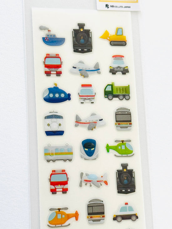 [NB] Planes, Trains and Automobiles sticker sheet