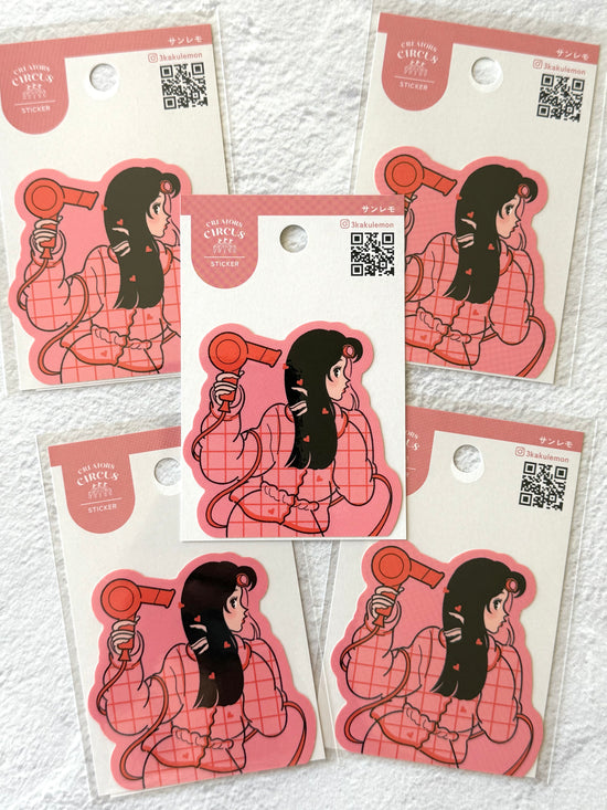 [3kakulemon] Hairstyle with Love decal sticker