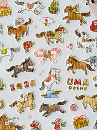 [MIND WAVE] Horses 🐴 New Year Celebration sticker sheet