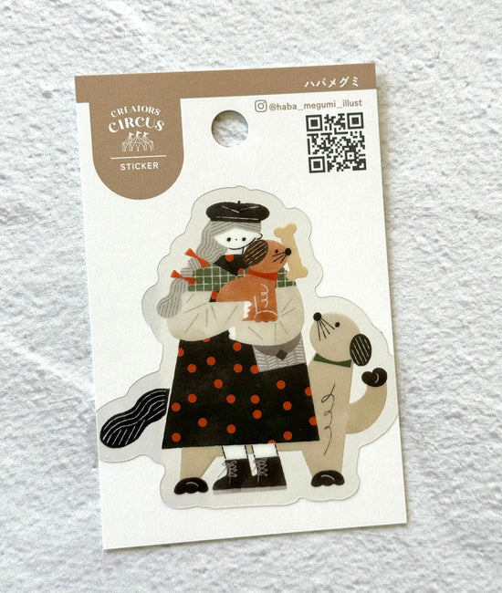 [Megumi Haba] Stroll with My Dogs decal sticker