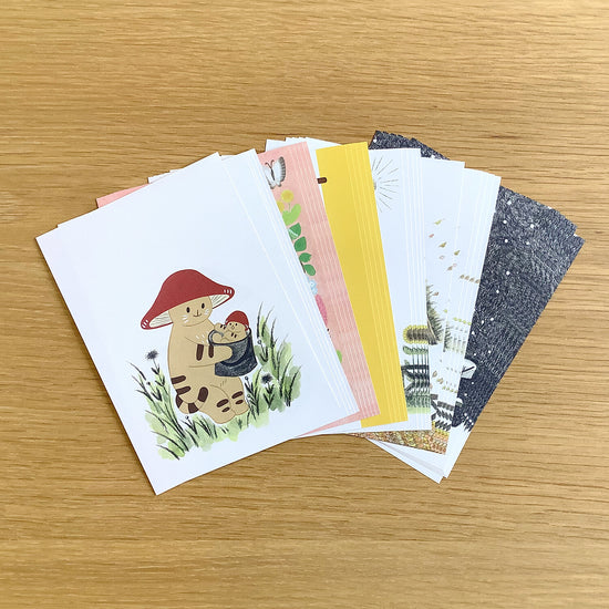 [Mushroom Cat] Mushroom Cat Loose Memo Paper Assortment
