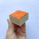 [Mushroom Cat] Mushroom Cat and Neighborhood Friends rubber stamp x 4legs