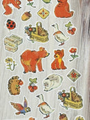 [Yukako Ohde] Forest Animals sticker sheet