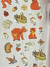 [Yukako Ohde] Forest Animals sticker sheet