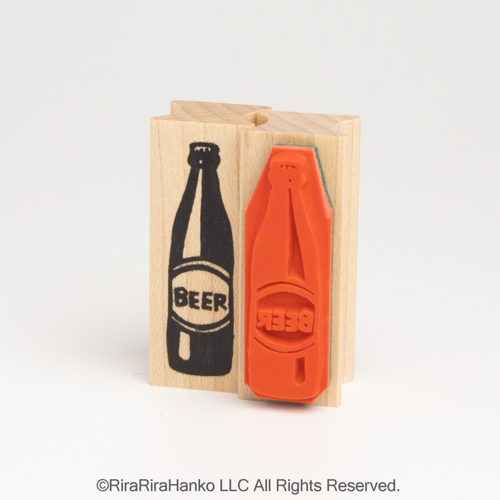 [RiraRira Hanko] Beer rubber stamp