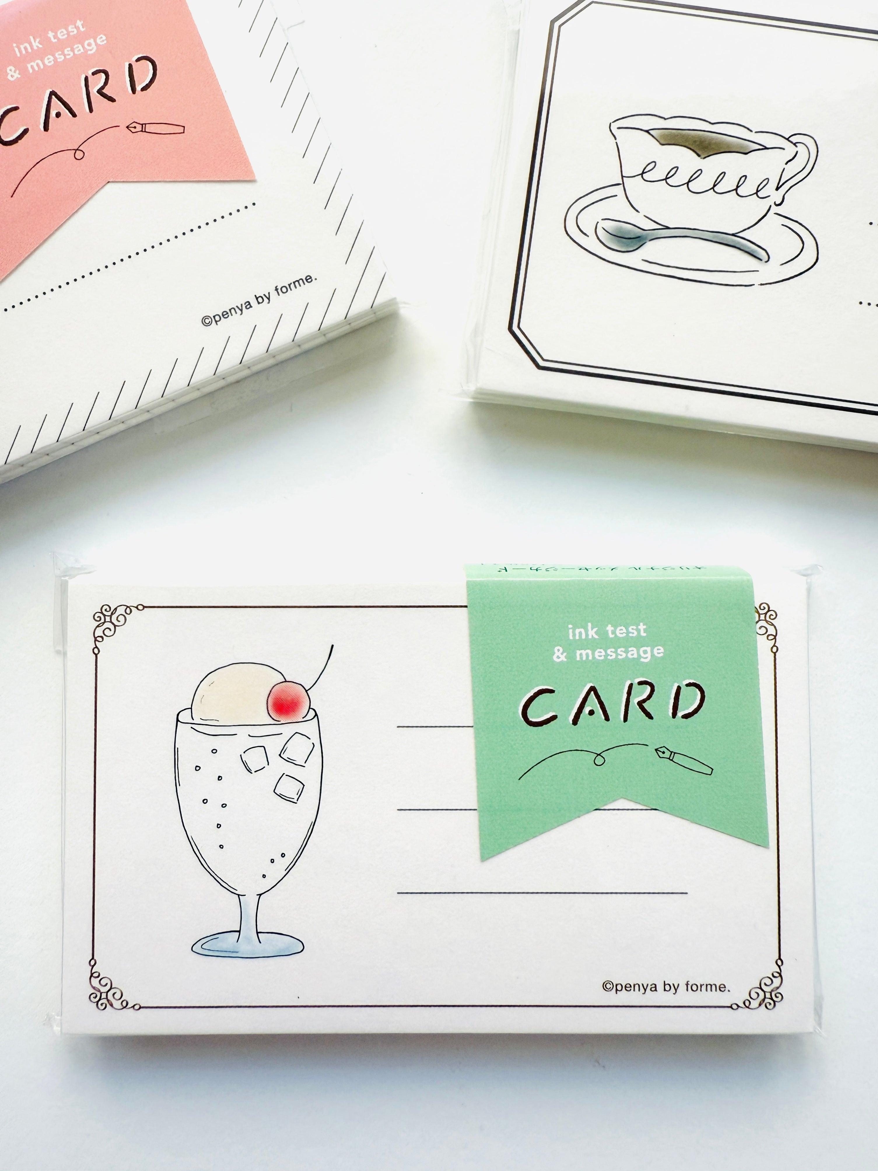 [forme] Cream Soda · Fountain Pen Ink Swatch Card set