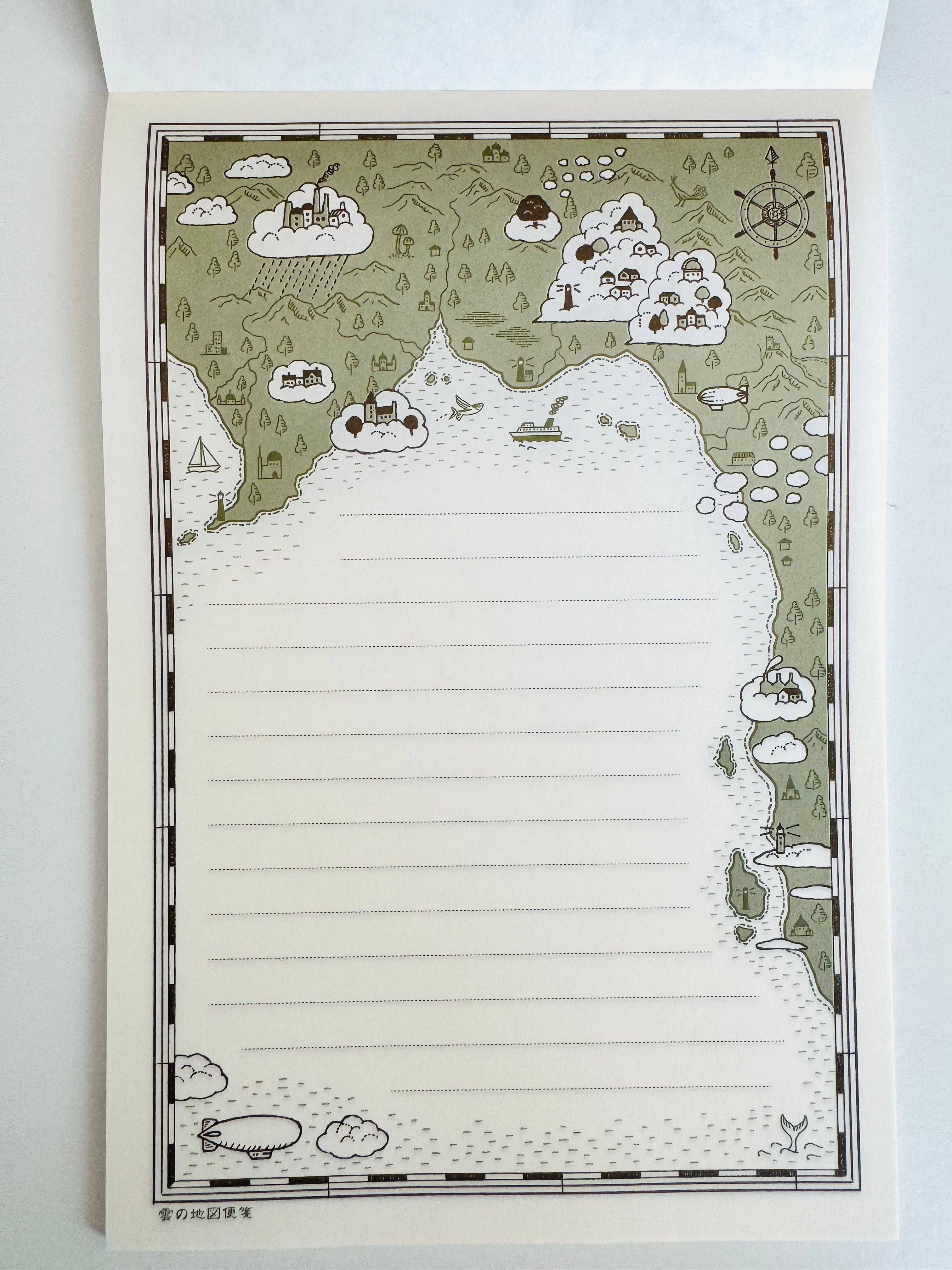 [Kyupodo] Kumonoue Up in the Clouds Cafe letter pad