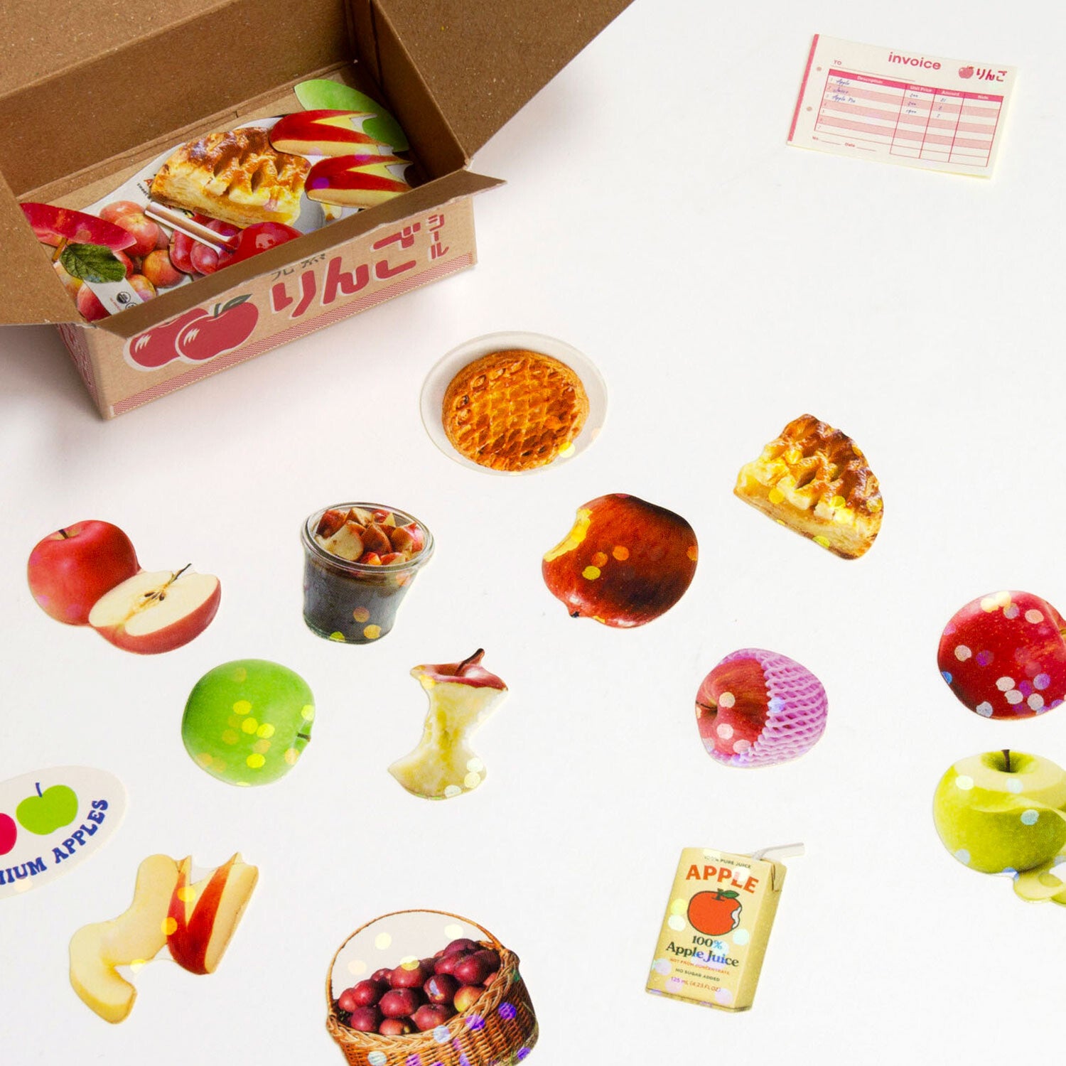 [Greeting Life] Apples Delivery Box flake stickers
