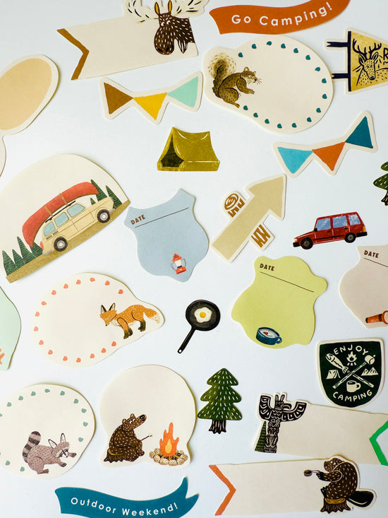 [Greeting Life] Camping Outdoors 🏕️ Embellishments flake stickers
