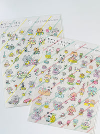 [Noriyuki Echigawa] cozyca x Cats and Holiday sticker sheet