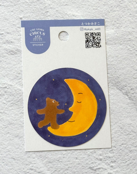 [Totsuka Misoka] Creators Circus collab x Crescent Moon Bear decal sticker