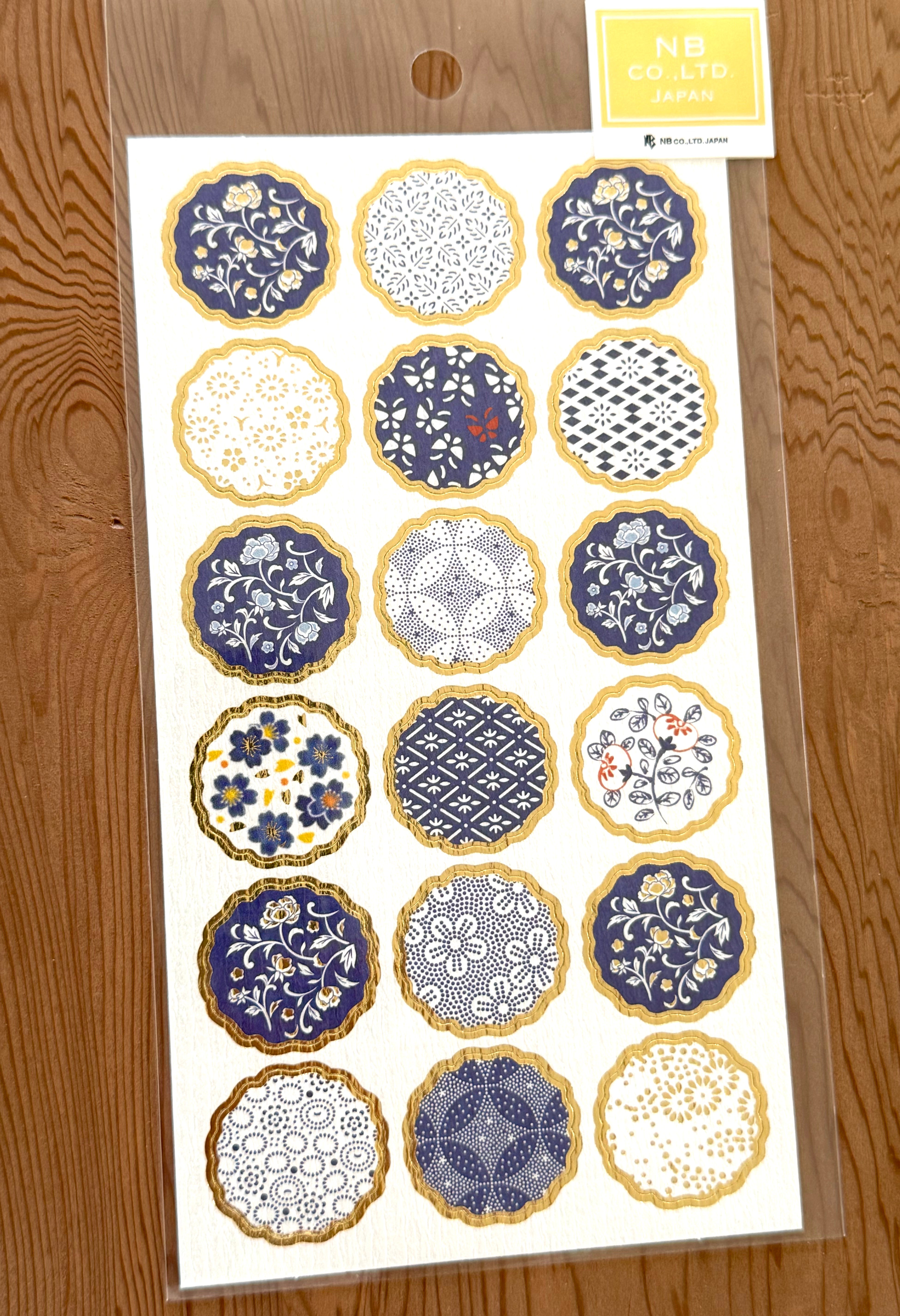 [NB] Blue Textiles sticker sheet
