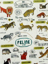 [SEAL-DO] Shinzi Katoh x Zoo Idol Collection: Feline sticker sheet