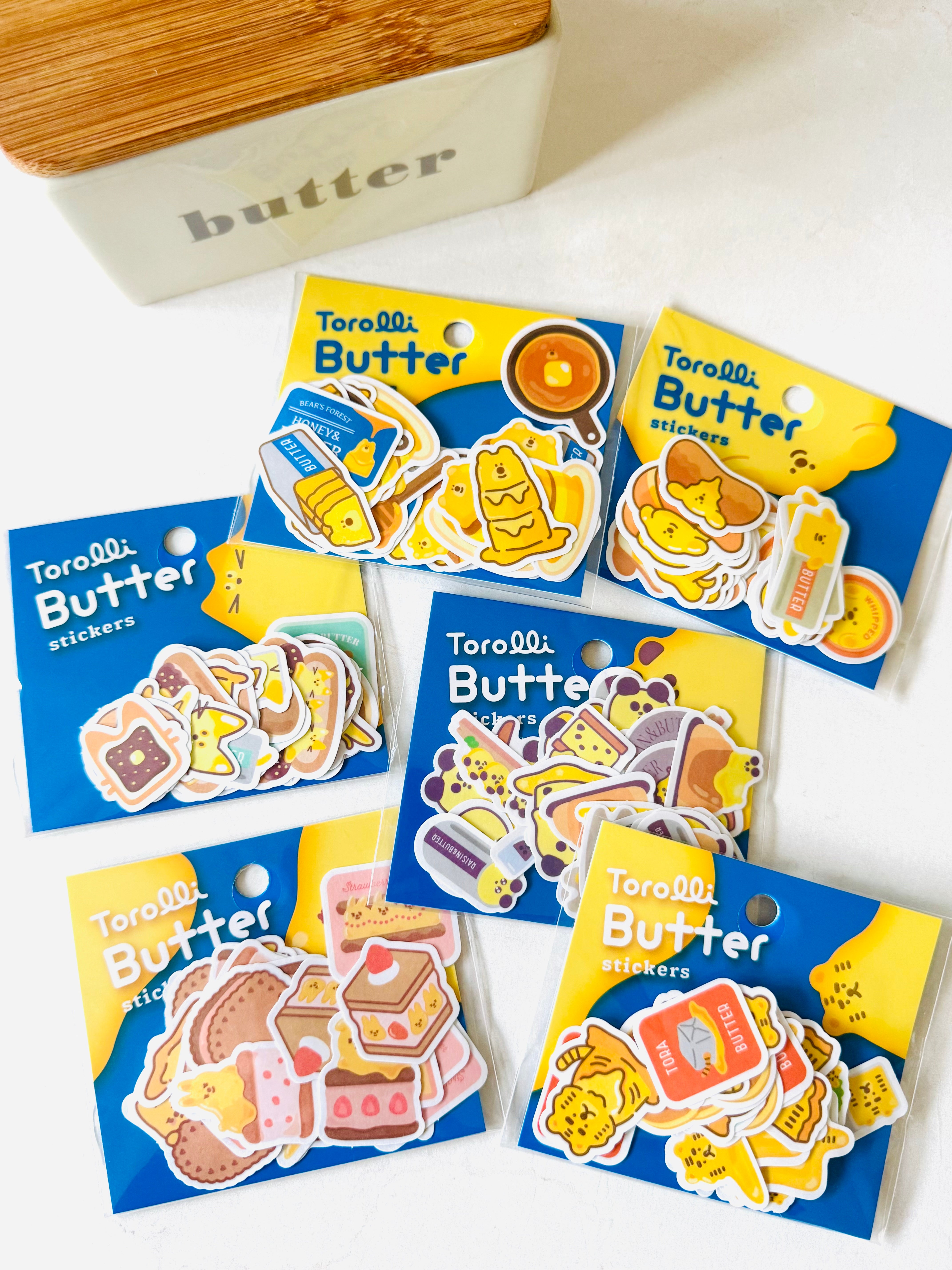 [World Craft] Torolli Butter Cookie Animals flake stickers (last chance • no restock)