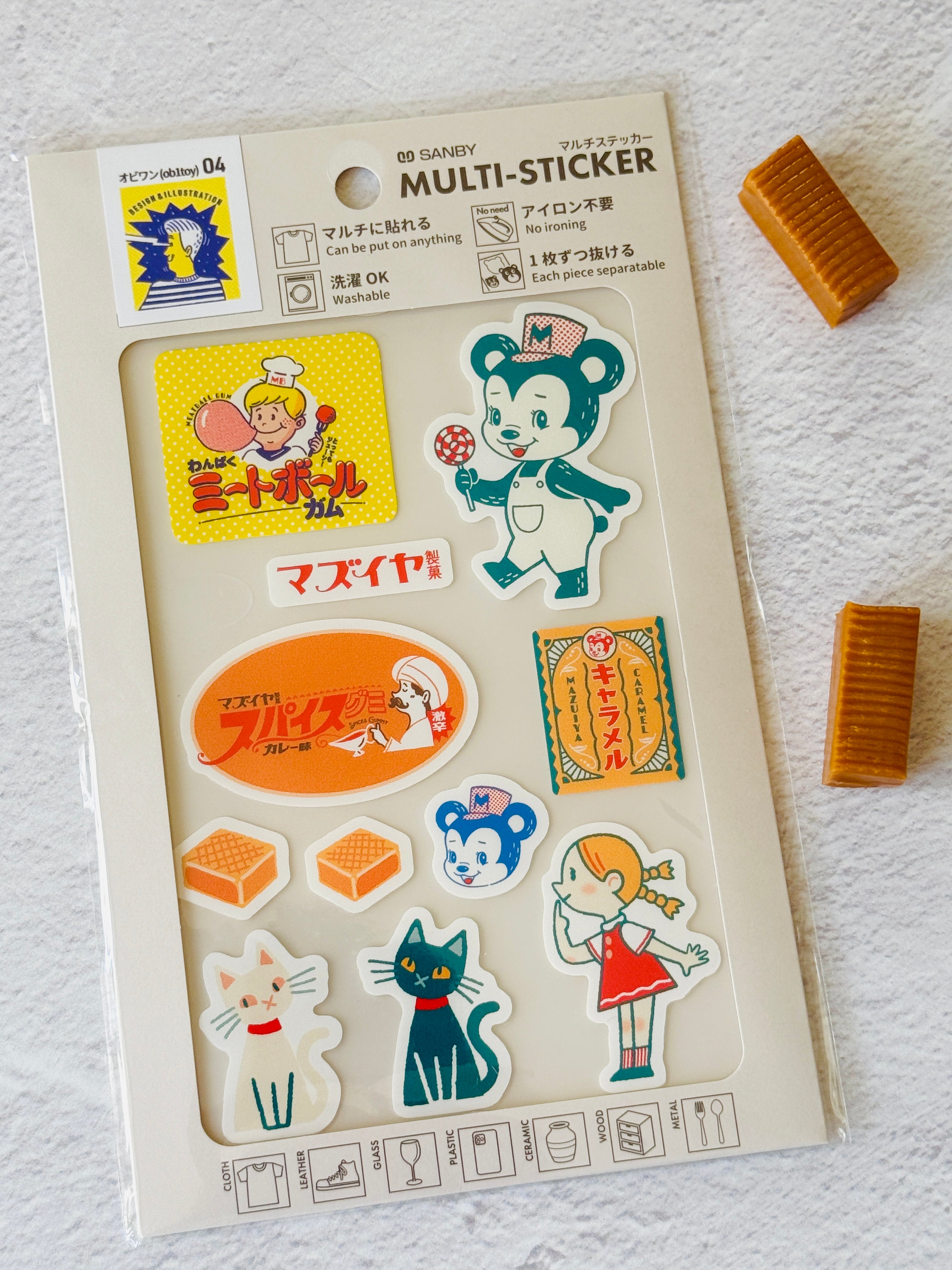 [ob1toy] Sanby x Mazuiya Caramel Multi-Sticker