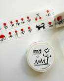 [mt] Makoto Matsubayashi x Black Cat washi tape