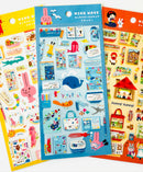 [MIND WAVE] Yuru Animals Fun in the Sea • Character Miniature School series sticker sheet