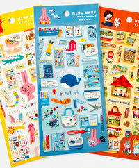 [MIND WAVE] Yuru Animals Fun in the Sea • Character Miniature School series sticker sheet