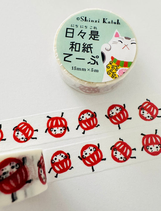 [SEAL-DO] Shinzi Katoh x Nichi Nichi • Daruma washi tape