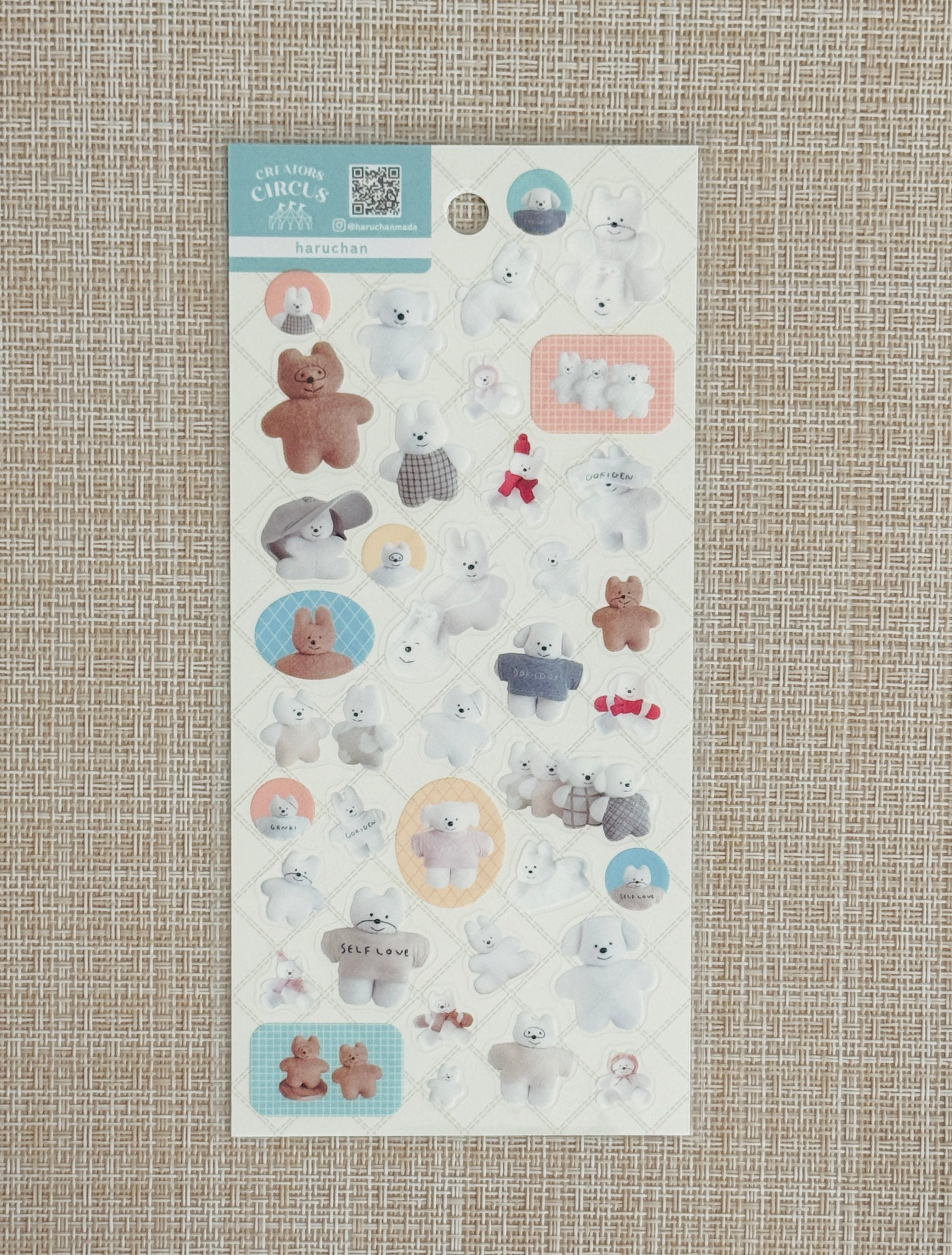 [Haruchan] Frontier Creators Circus x Cotton Animals sticker sheet