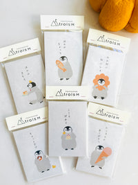 [trois M] 🐧 Penguin Pochi Mini Envelope (set of 6)