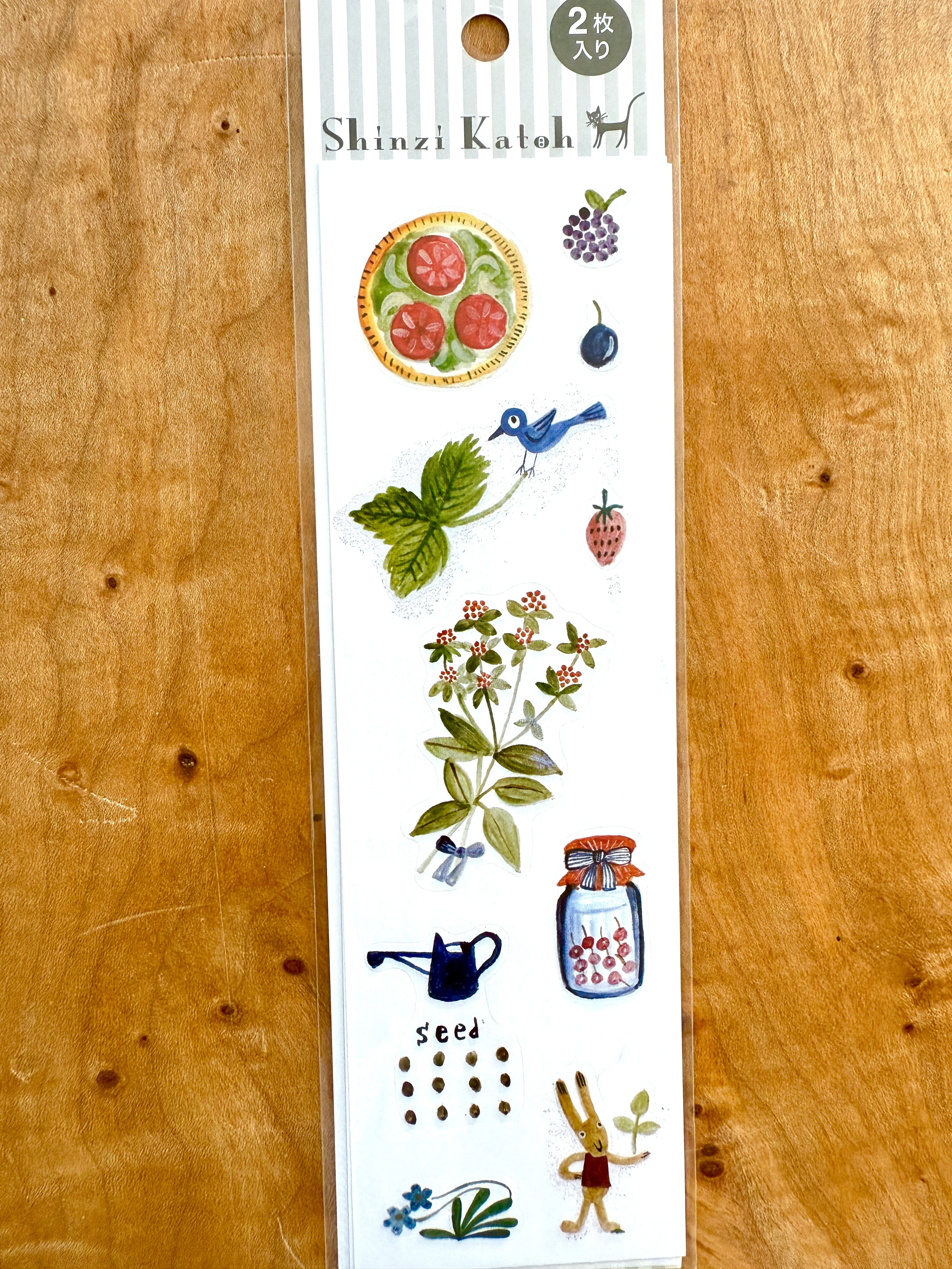 [SEAL-DO] Shinzi Katoh x Herb Garden sticker sheet - set of 2