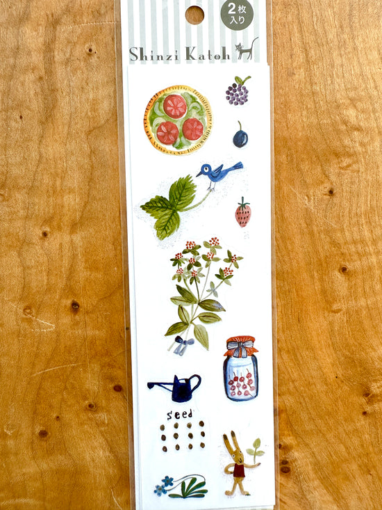 [SEAL-DO] Shinzi Katoh x Herb Garden sticker sheet - set of 2