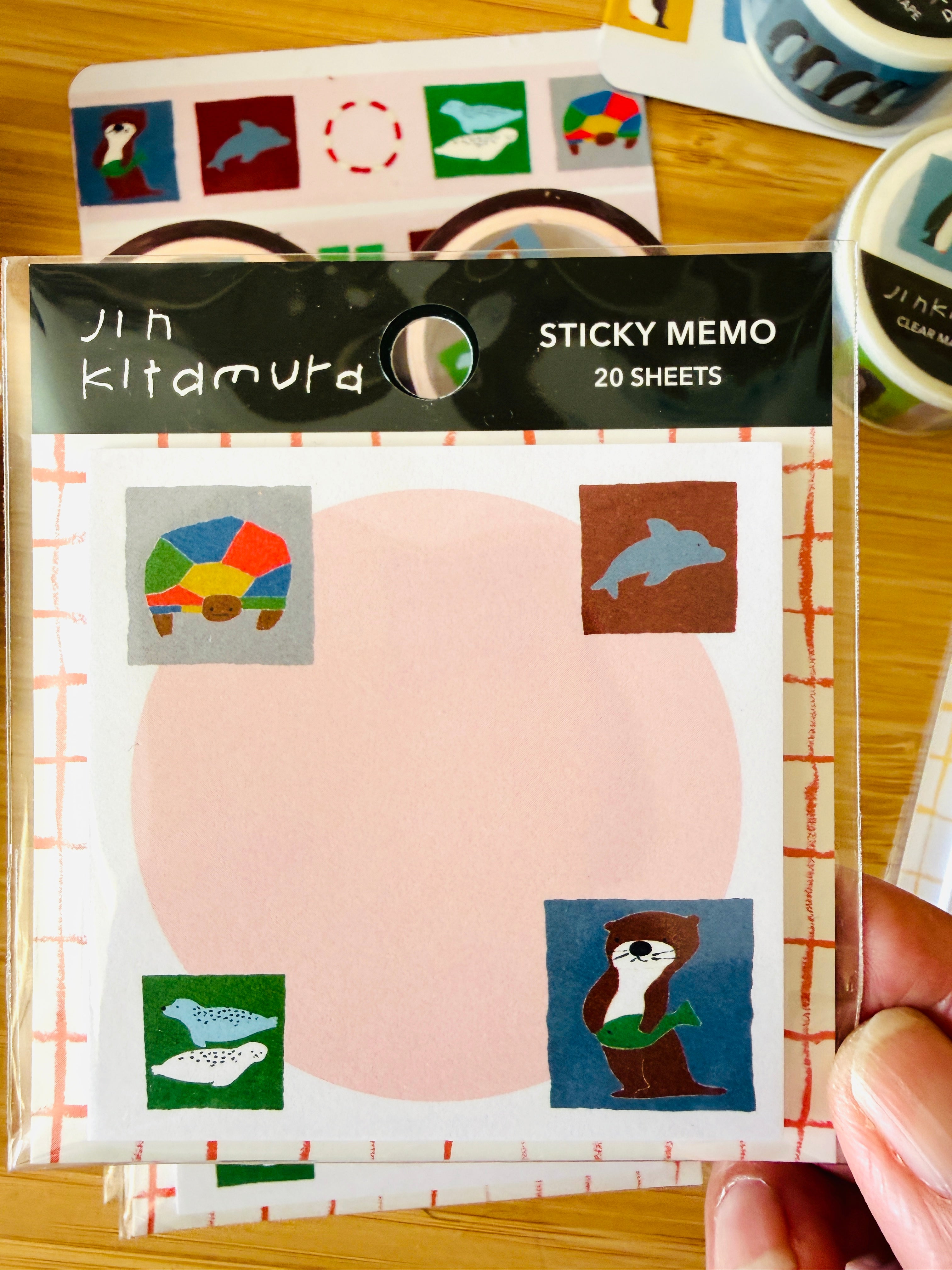 [GreenFlash] Jin Kitamura · Crayon Art Animals sticky note