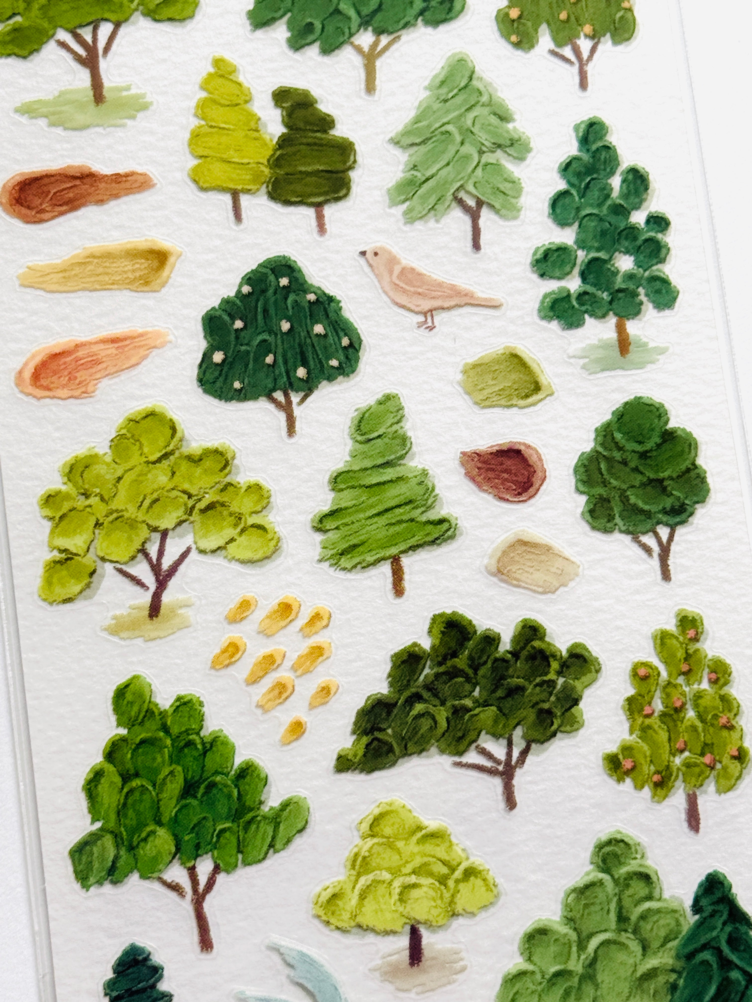 [MIND WAVE] Cafe Canvas Painting sticker sheet
