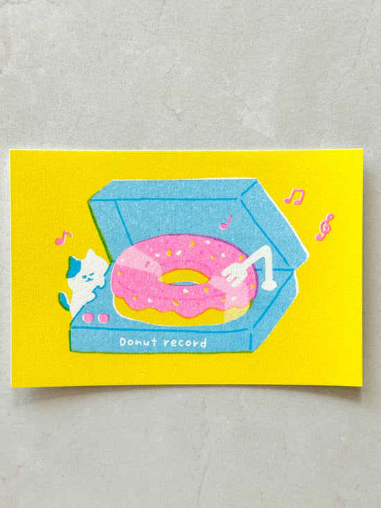 [Furukawashiko] Donut Record postcard